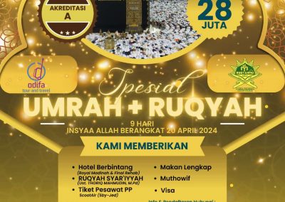Umrah Spesial Ruqyah Syar’iyyah 9 Hari